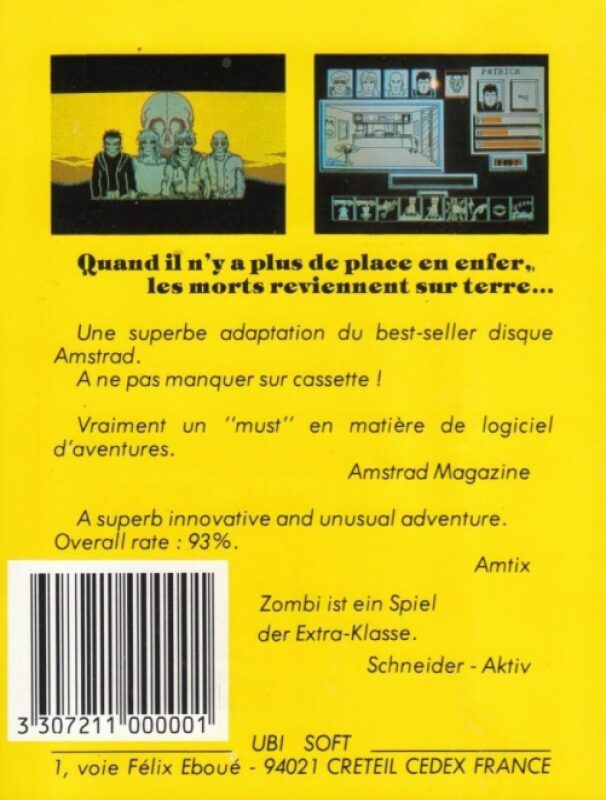 Jaquette arrière