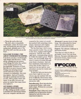 Zork 1 - The Great Underground Empire - Dos