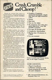 Crush, Crumble and Chomp! The Movie Monster Game - Dos
