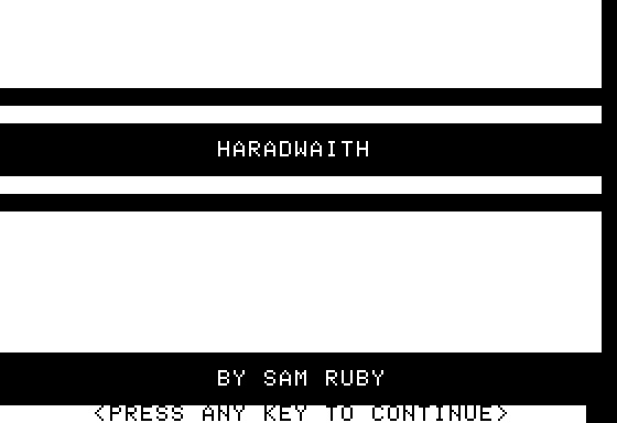 Eamon Adventure #130 - Haradwaith