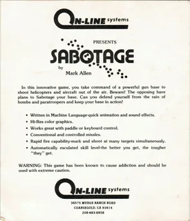 Sabotage - Dos