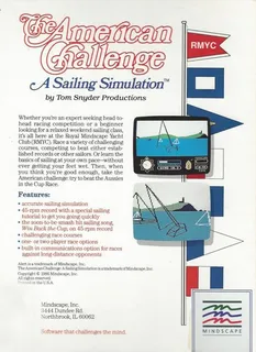 The American Challenge : A Sailing Simulation - Dos