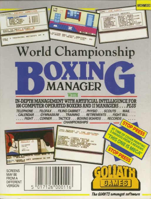 World Championship Boxing Manager dos