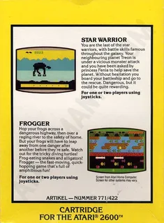 2 Pak Special - Star Warrior / Frogger - Dos