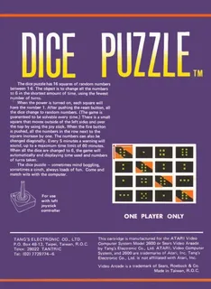 Dice Puzzle - Dos