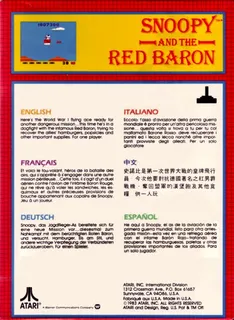 Snoopy And The Red Baron - Dos