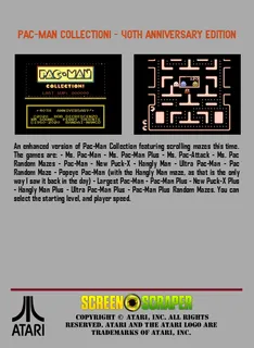 Pac-Man Collection! : 40th Anniversary Edition - Dos