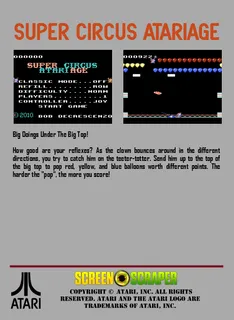 Super Circus Atari Age - Dos