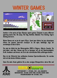 Winter Games - Dos