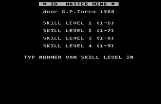 3-d Master Mind