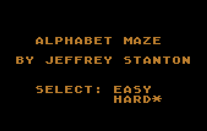 Alphabet Maze