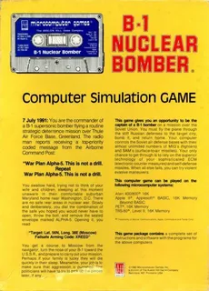B-1 Nuclear Bomber - Dos