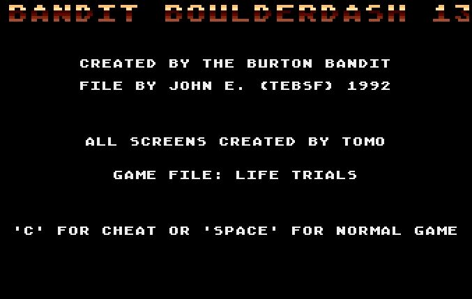 Bandit Boulderdash 13