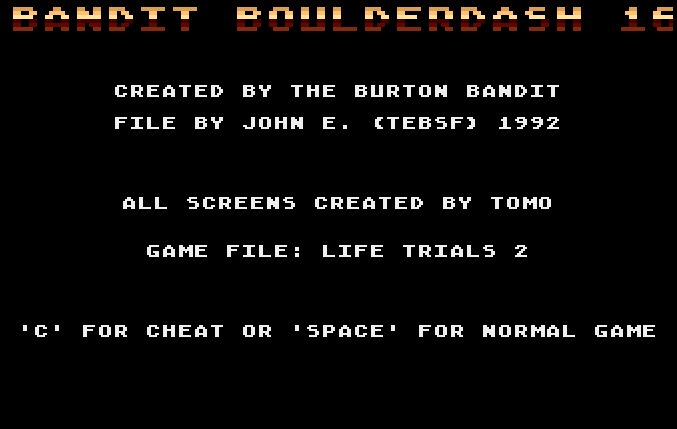 Bandit Boulderdash 16