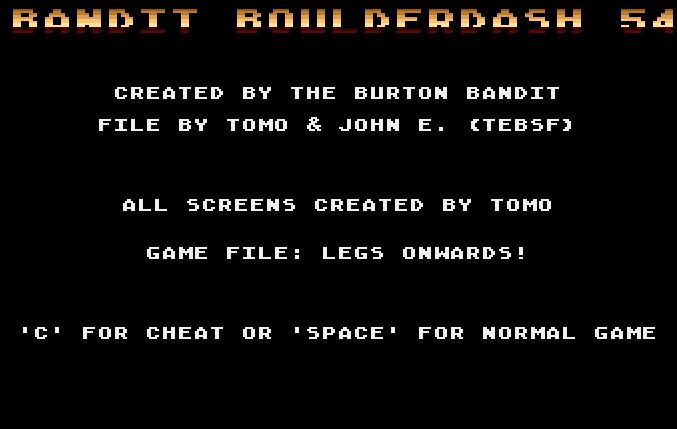 Bandit Boulderdash 54