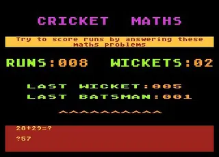 Cricket Maths