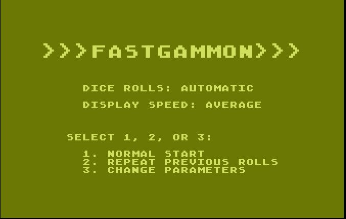 Fastgammon