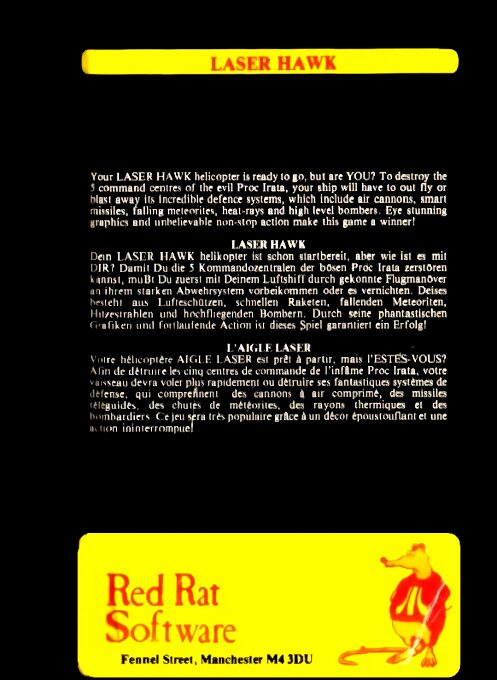 Laser Hawk Red Rat Software - Dos