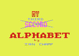 My Third Alphabet