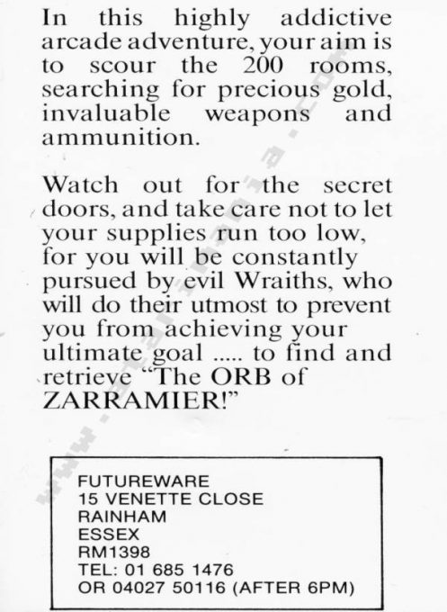 Orb of Zarramier - Dos