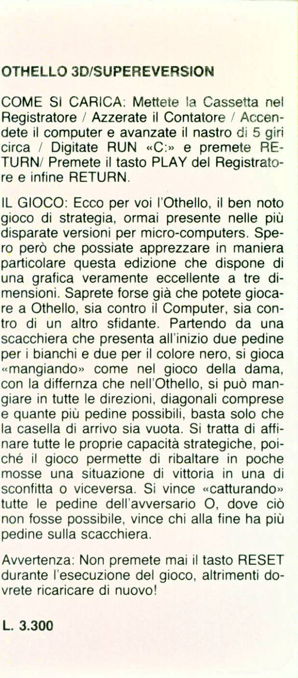 Othello 3-D