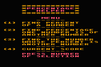 Percentage Helper
