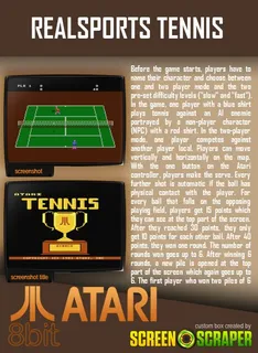 Realsports Tennis - Dos