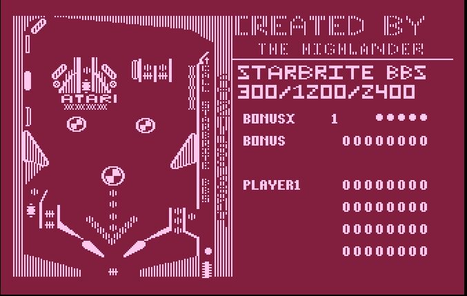 Starbrite Bbs Pinball