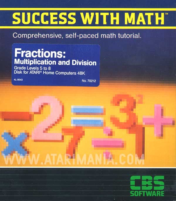 Success with Math Fractions Multiplication and Division