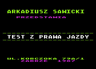 Test z Prawa Jazdy