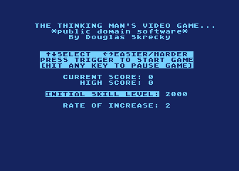 The Thinking Man's Video Game