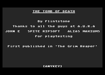 The Tomb of Death