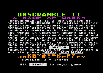 Unscramble II