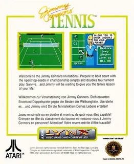 Jimmy Connors' Tennis - Dos