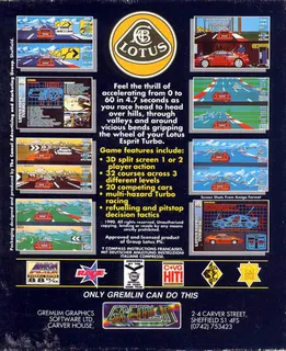 Lotus Esprit Turbo Challenge - Dos