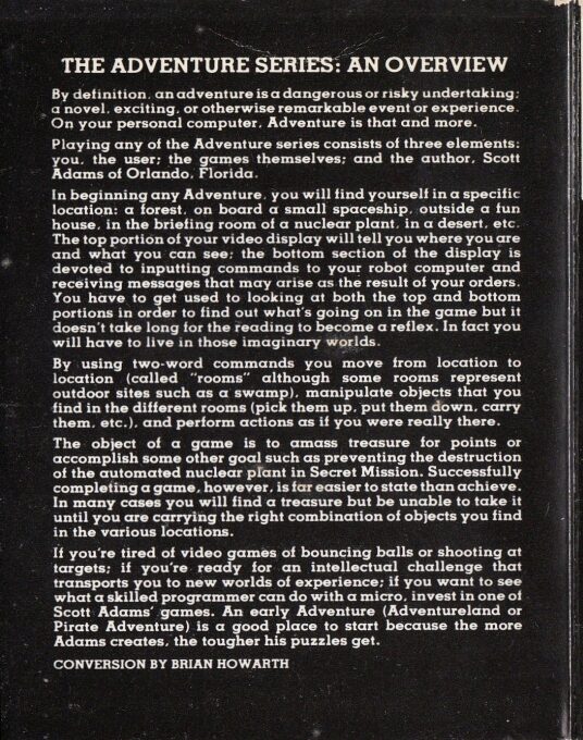 Adventure 01 - Adventureland - Dos