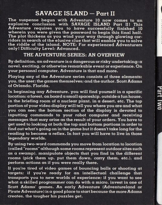 Adventure 11 - Savage Island Part II - Dos