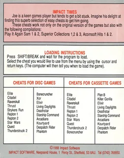 Cheat it Again Joe - Vol. 1 - Dos