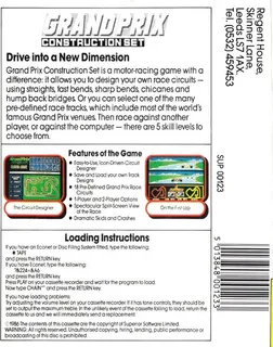 Grand Prix Construction Set - Dos