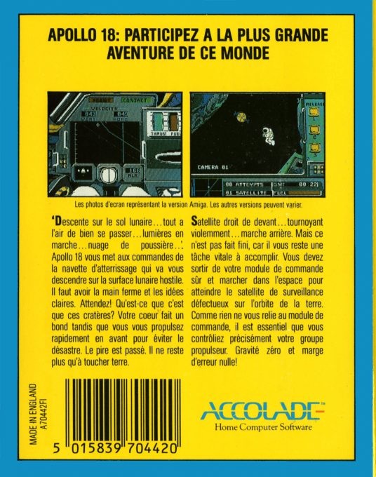 Jaquette arrière