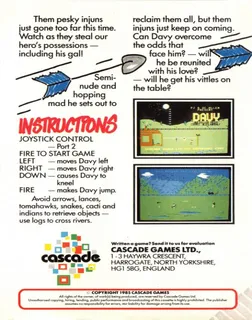 Davy : King of the Wild Frontier - Dos