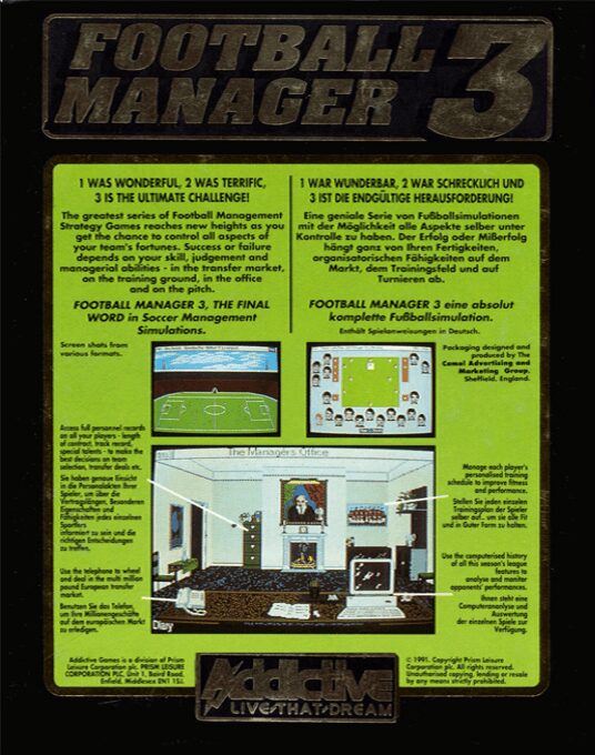 Football Manager 3 dos