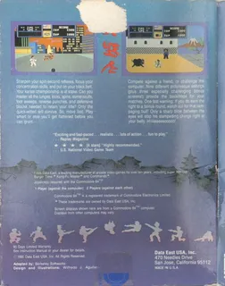Karate Champ - Dos