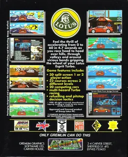 Lotus Esprit Turbo Challenge - Dos