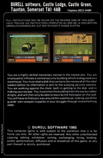 Saboteur - Dos