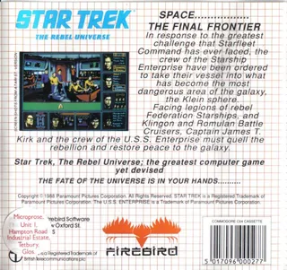 Star Trek : The Rebel Universe dos