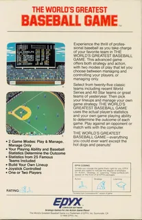 The World's Greatest Baseball Game - Dos