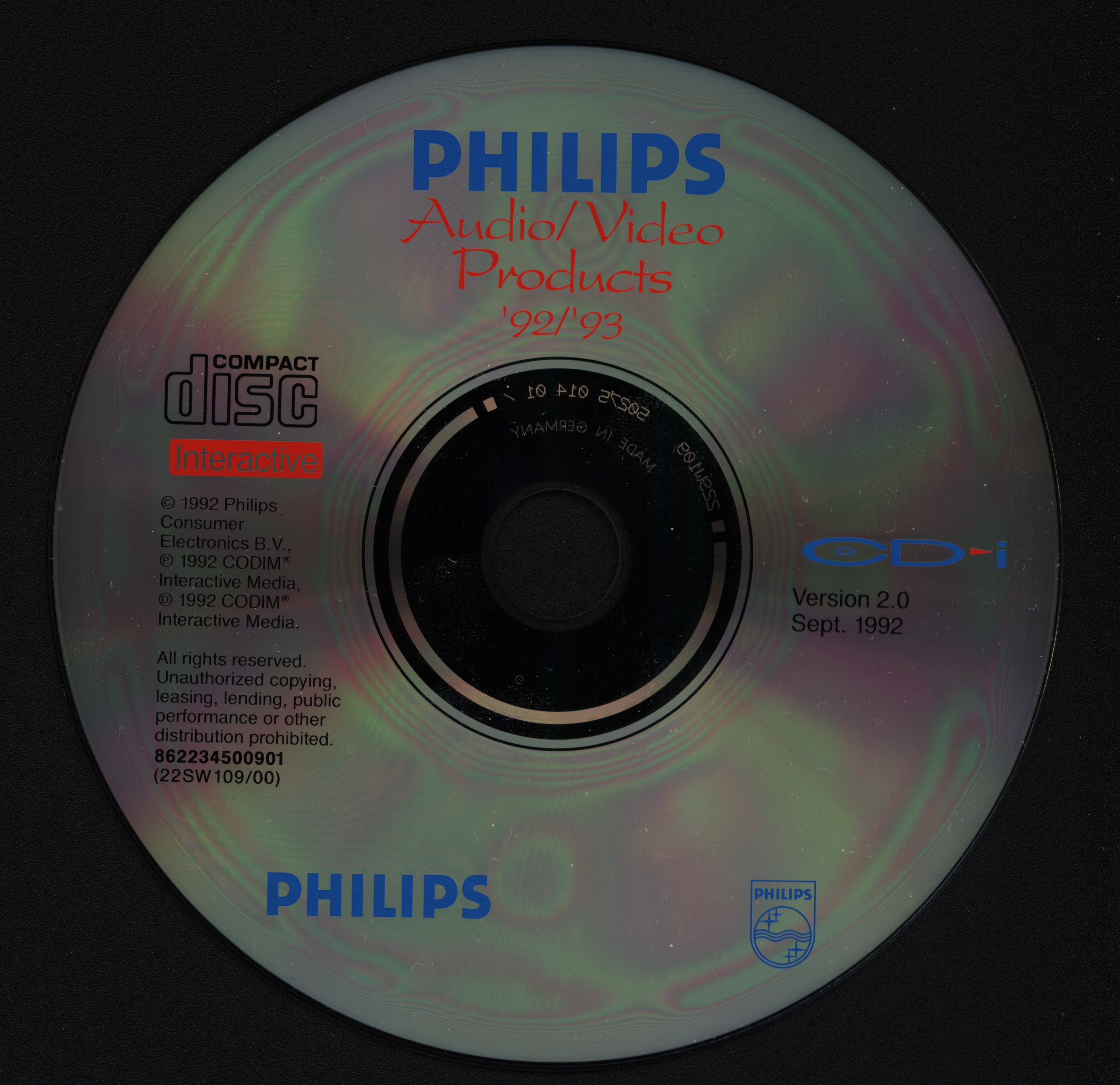 Philips Audio-video Products '92-'93 On Cd-interactive
