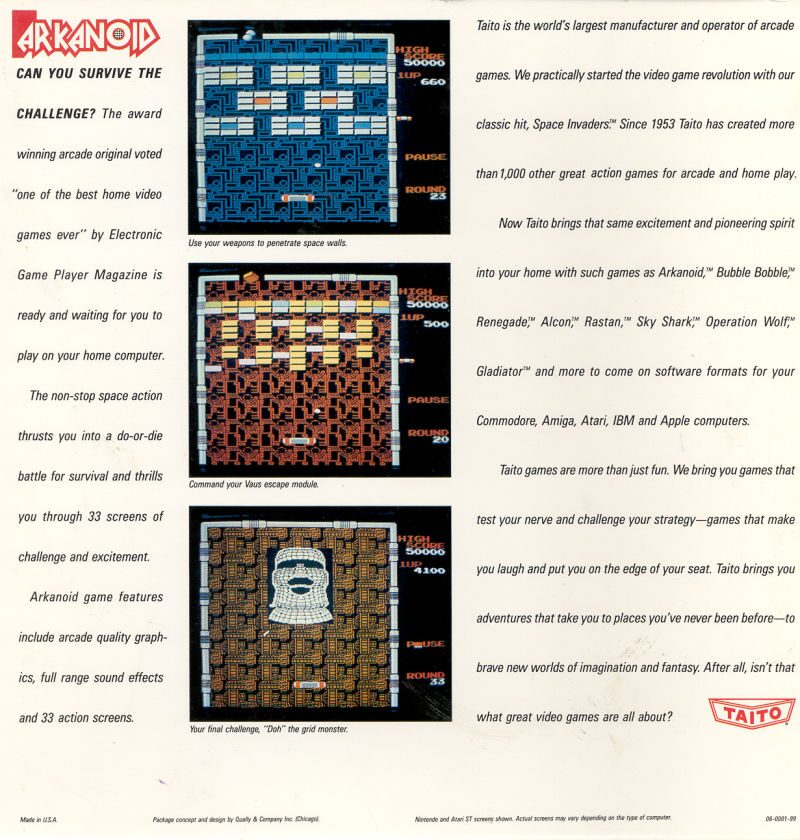 Arkanoid 1 - Dos