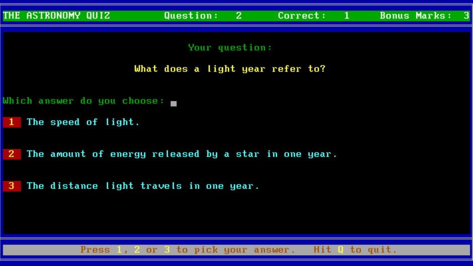 Astronomy Quiz